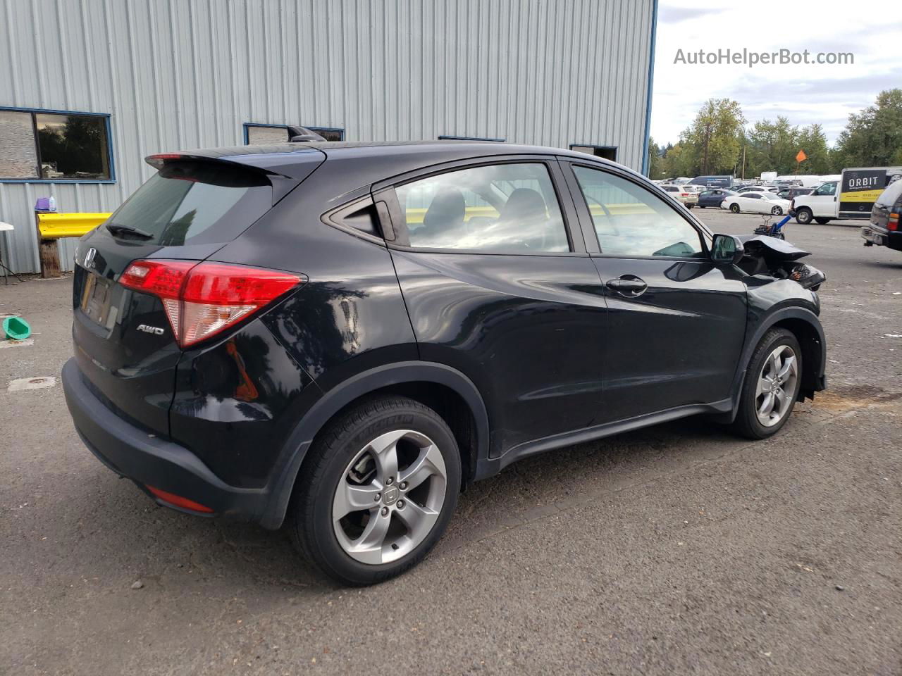 2018 Honda Hr-v Lx Black vin: 3CZRU6H33JG721501