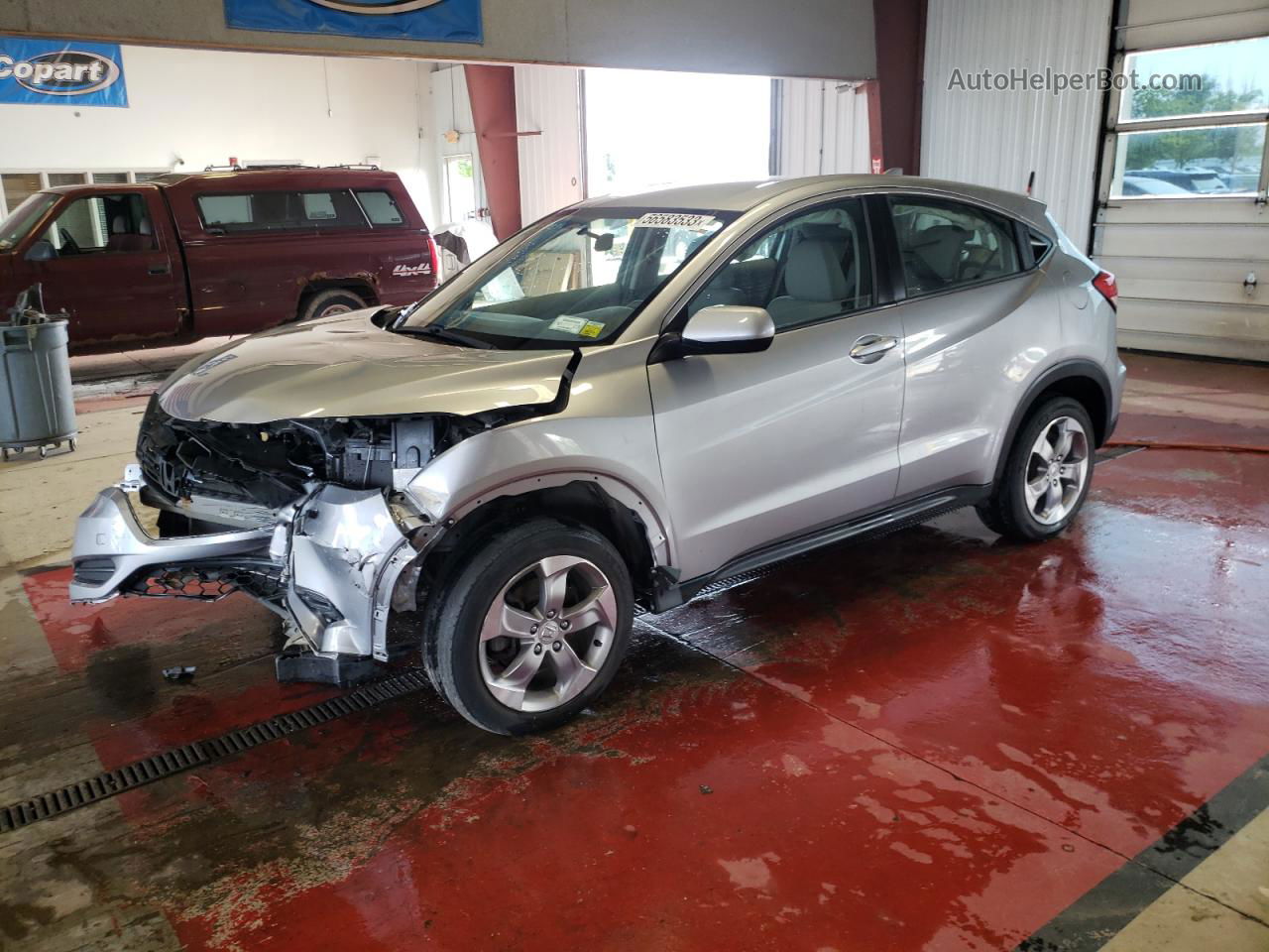 2018 Honda Hr-v Lx Silver vin: 3CZRU6H33JM705591