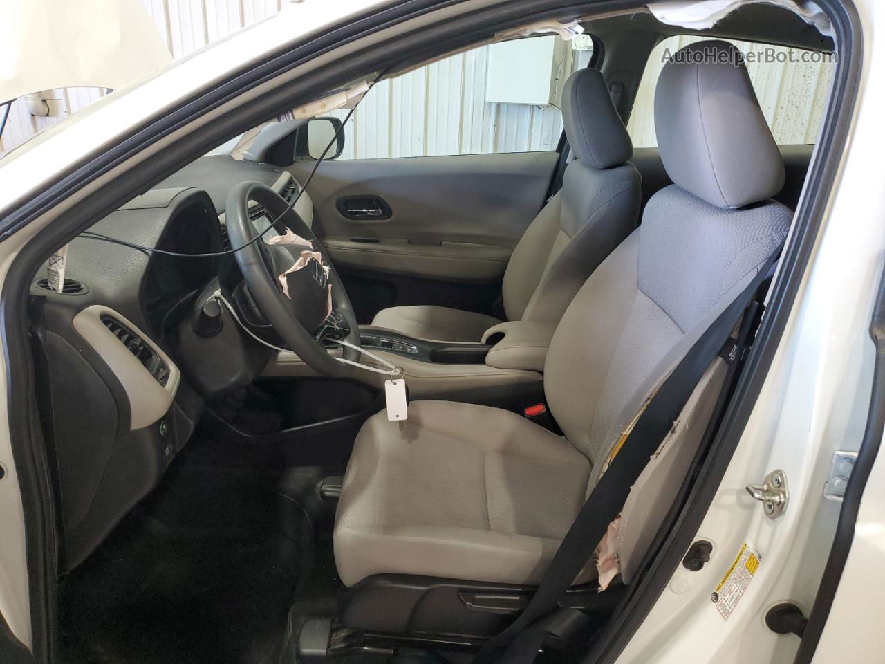 2018 Honda Hr-v Lx White vin: 3CZRU6H33JM728269