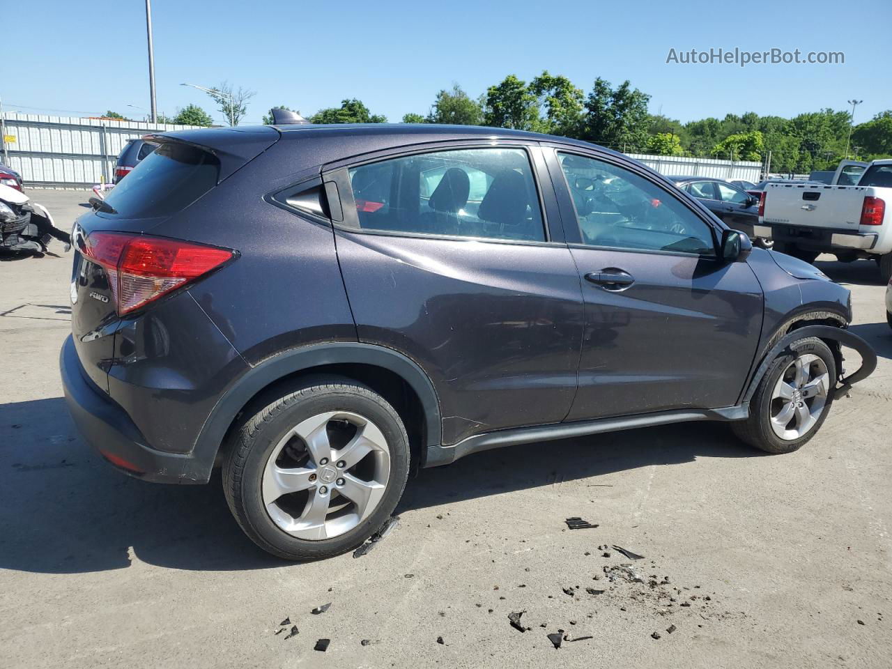 2018 Honda Hr-v Lx Black vin: 3CZRU6H33JM729969