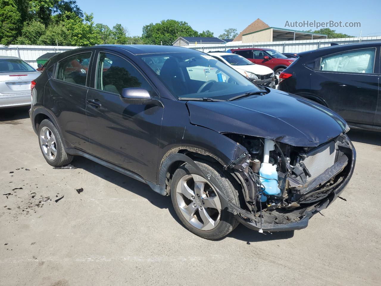 2018 Honda Hr-v Lx Black vin: 3CZRU6H33JM729969