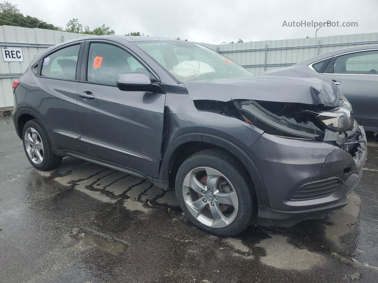 2019 Honda Hr-v Lx Gray vin: 3CZRU6H33KG718146