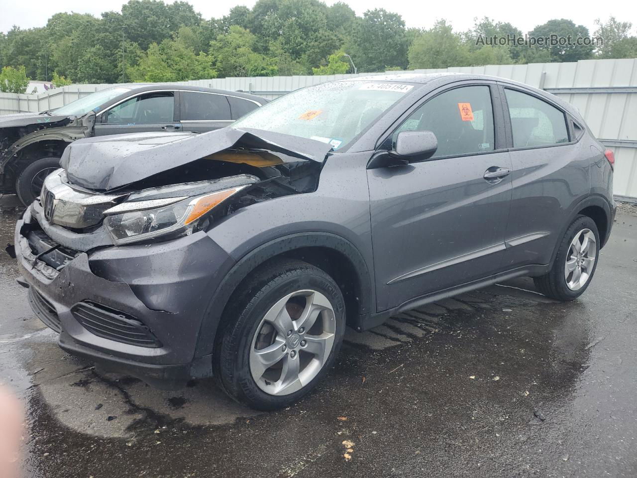 2019 Honda Hr-v Lx Gray vin: 3CZRU6H33KG718146