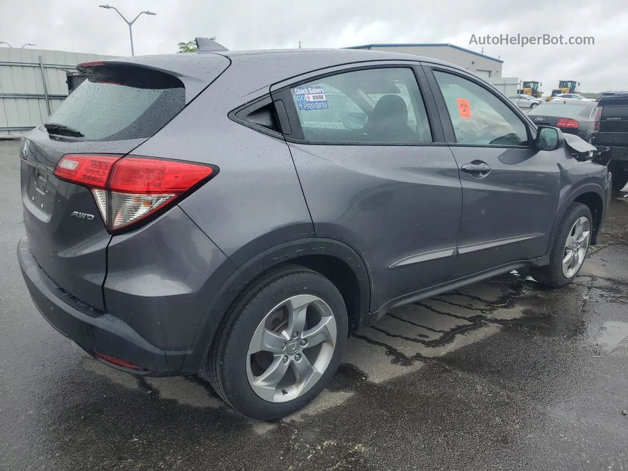 2019 Honda Hr-v Lx Gray vin: 3CZRU6H33KG718146