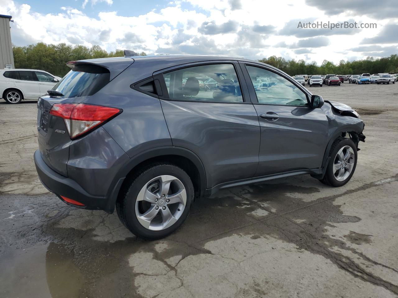 2021 Honda Hr-v Lx Gray vin: 3CZRU6H33MM716255