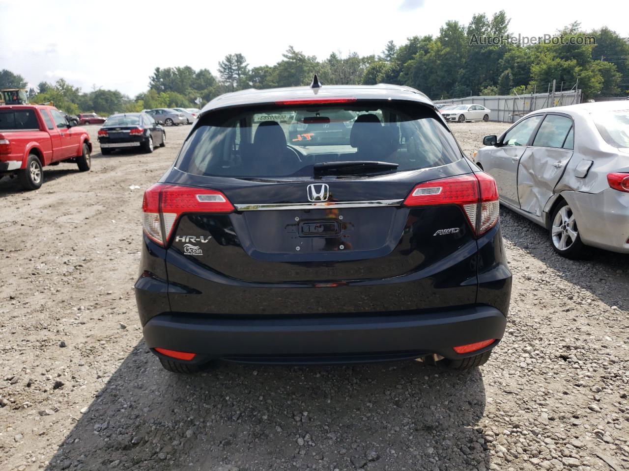 2021 Honda Hr-v Lx Black vin: 3CZRU6H33MM738837