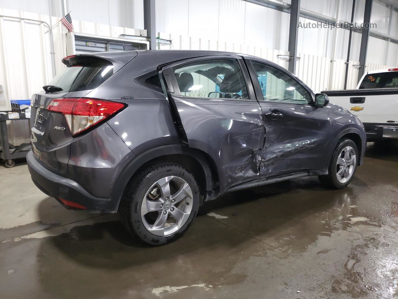 2021 Honda Hr-v Lx Gray vin: 3CZRU6H33MM741222