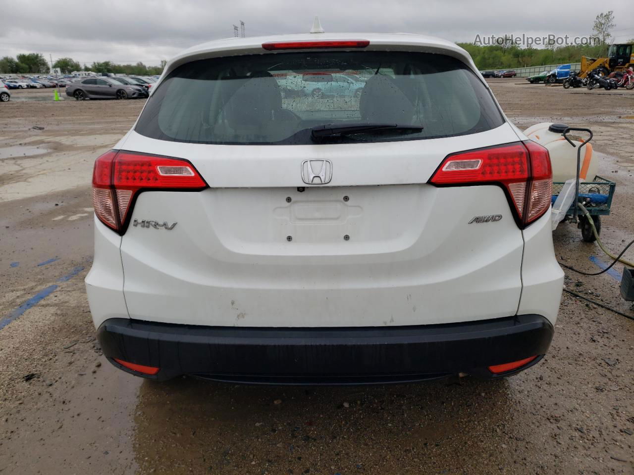 2016 Honda Hr-v Lx White vin: 3CZRU6H34GM770863