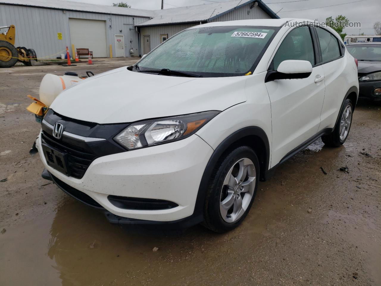 2016 Honda Hr-v Lx White vin: 3CZRU6H34GM770863