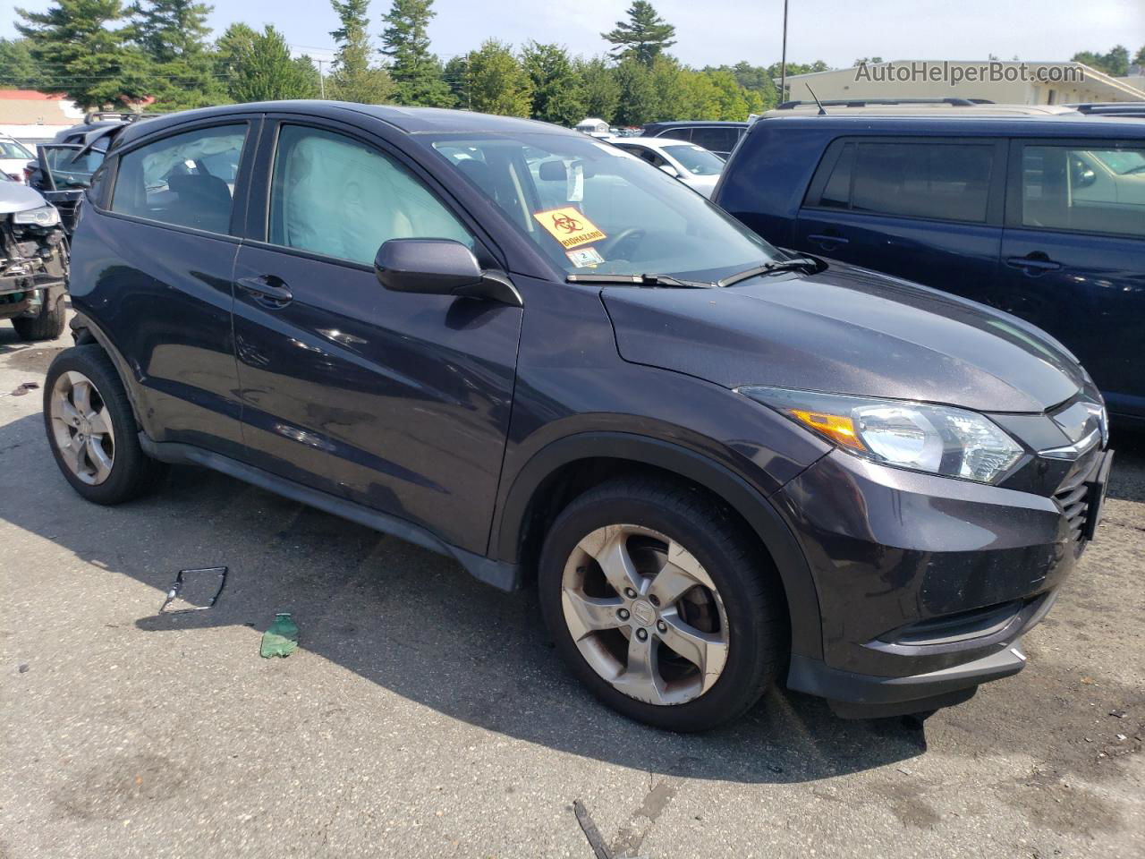 2017 Honda Hr-v Lx Charcoal vin: 3CZRU6H34HM714164