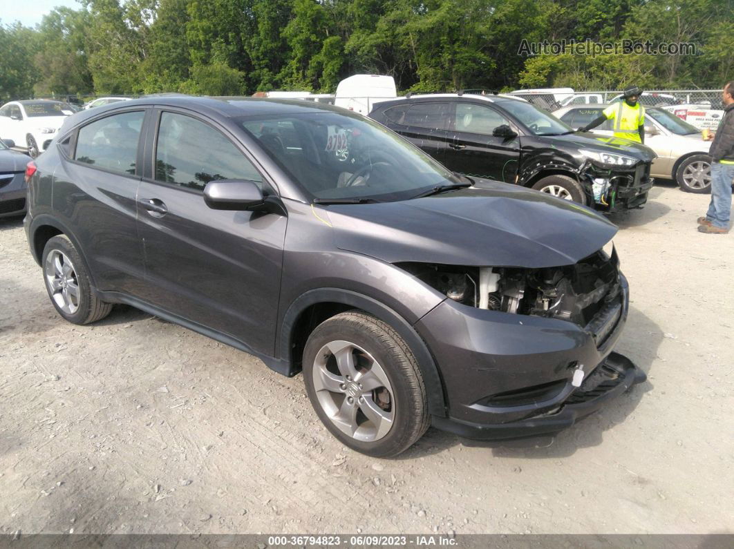 2018 Honda Hr-v Lx Gray vin: 3CZRU6H34JG721197