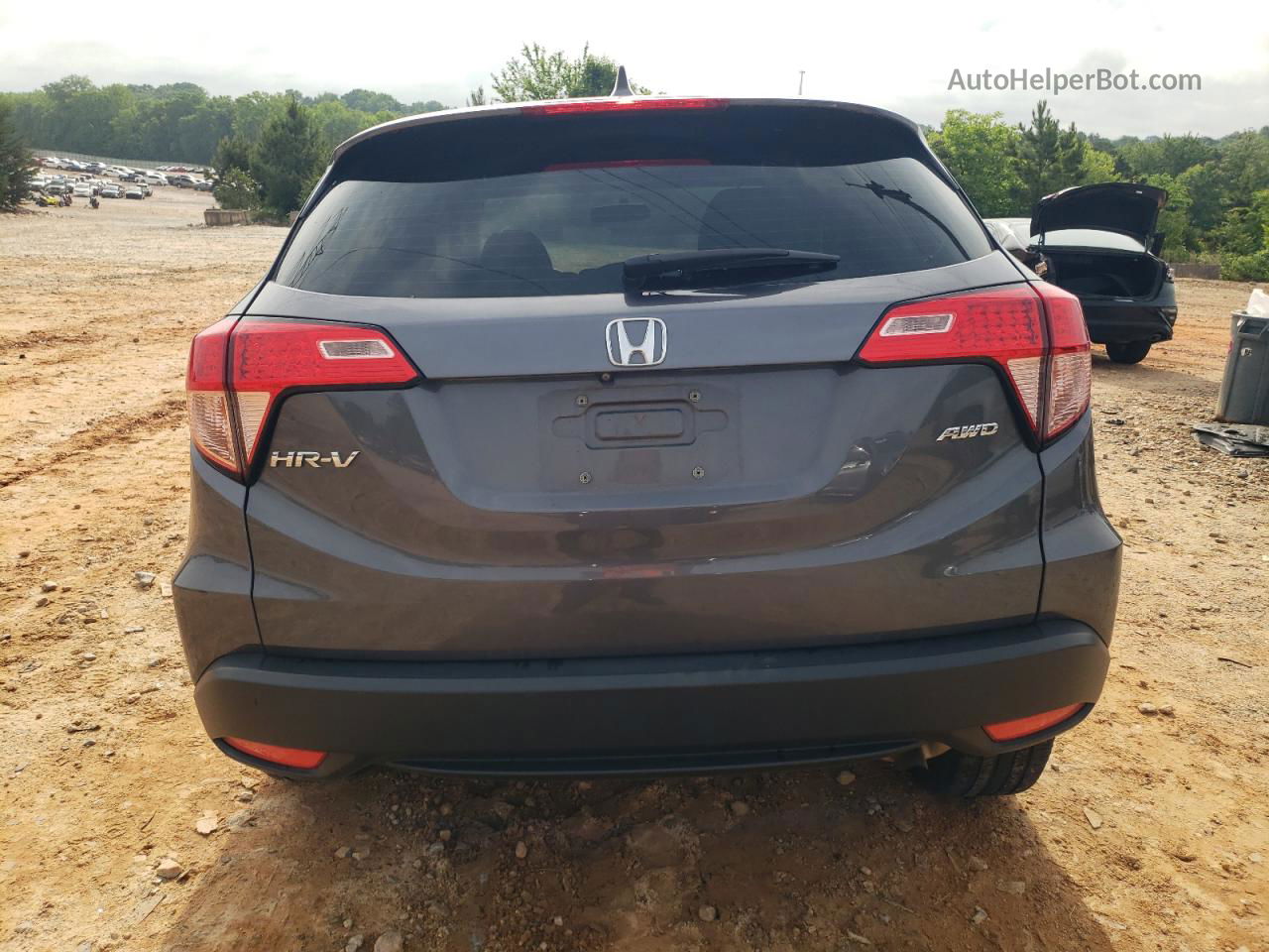 2018 Honda Hr-v Lx Gray vin: 3CZRU6H34JG722317