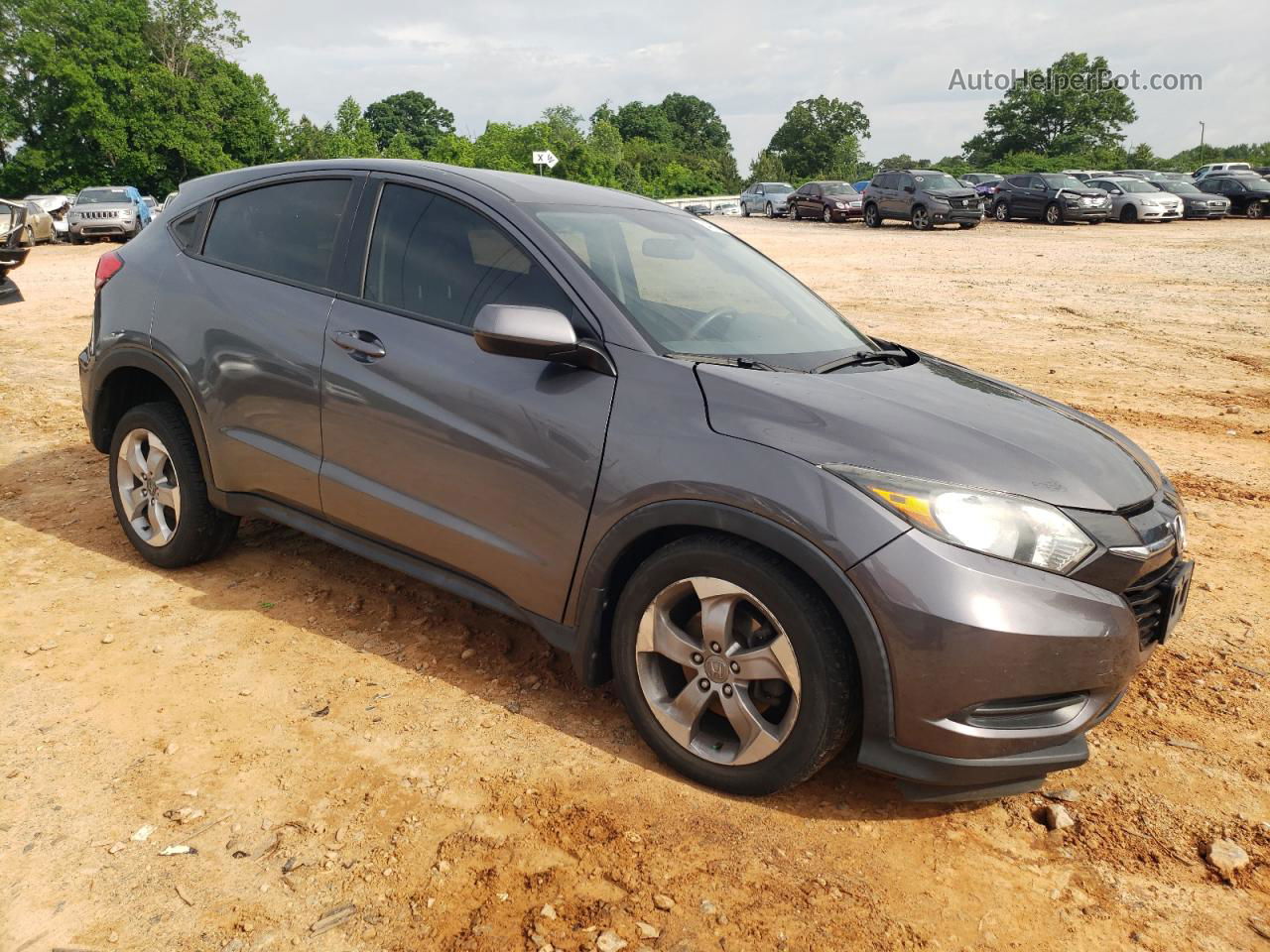 2018 Honda Hr-v Lx Серый vin: 3CZRU6H34JG722317