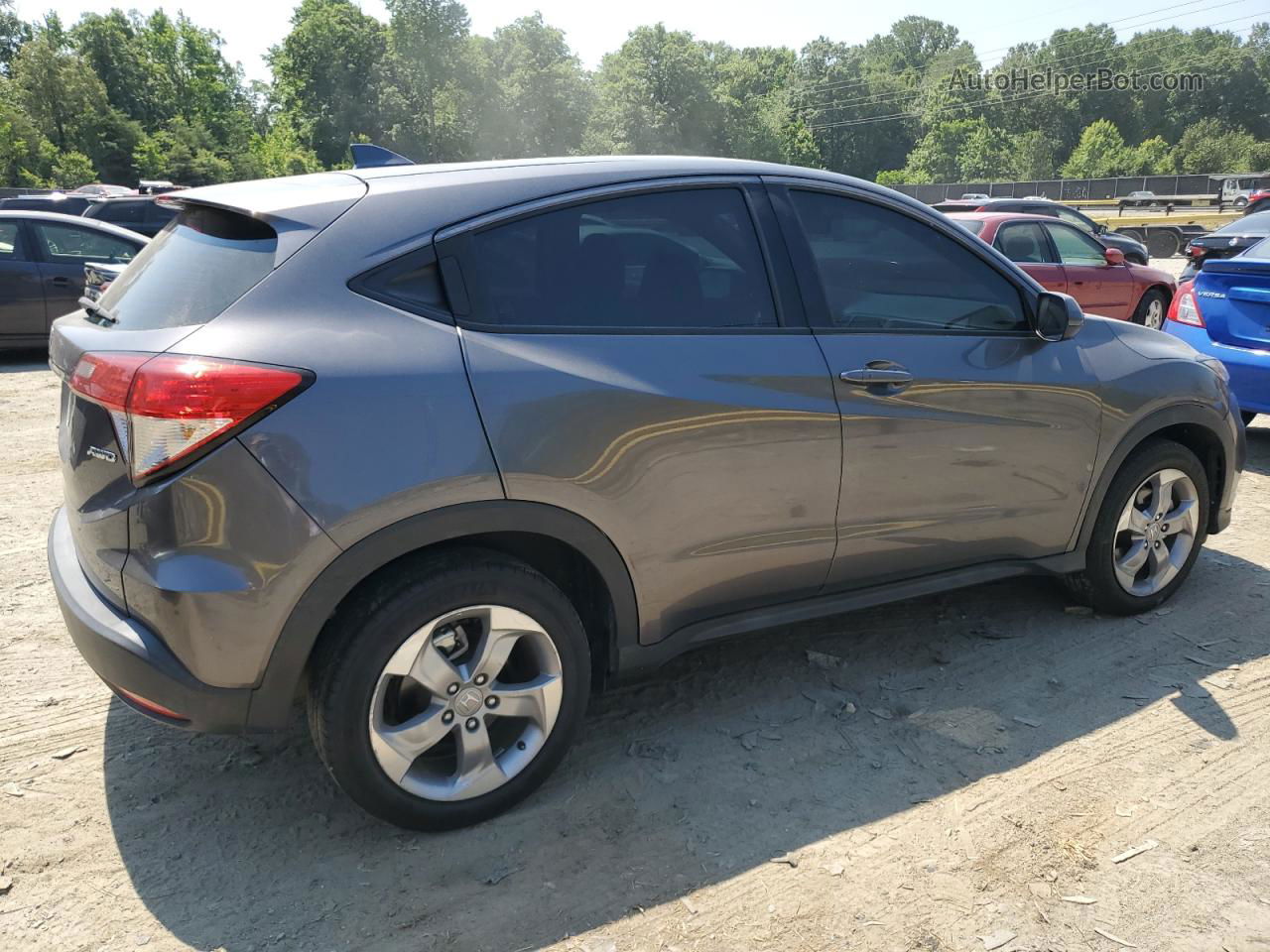 2019 Honda Hr-v Lx Gray vin: 3CZRU6H34KG711948