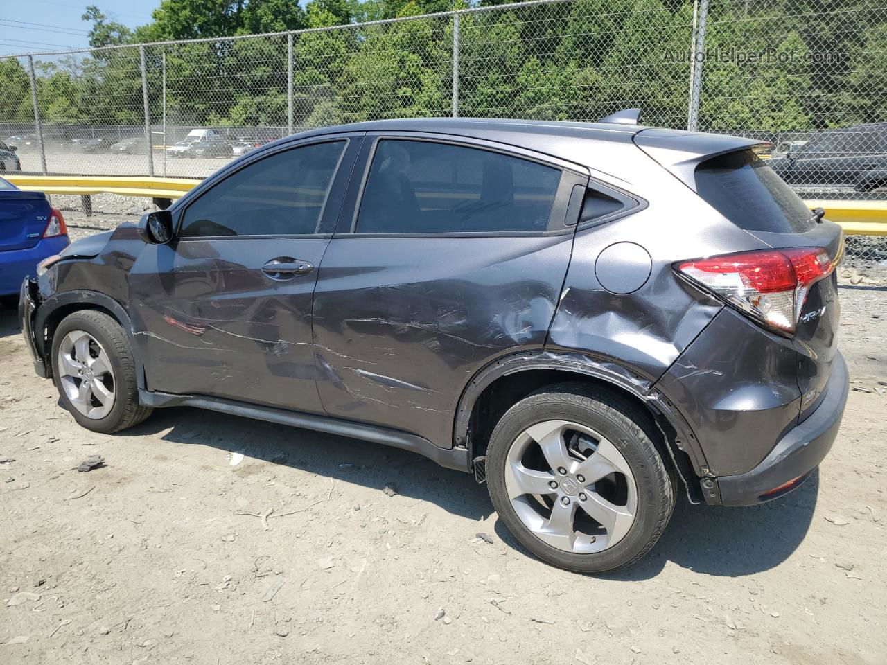 2019 Honda Hr-v Lx Серый vin: 3CZRU6H34KG711948