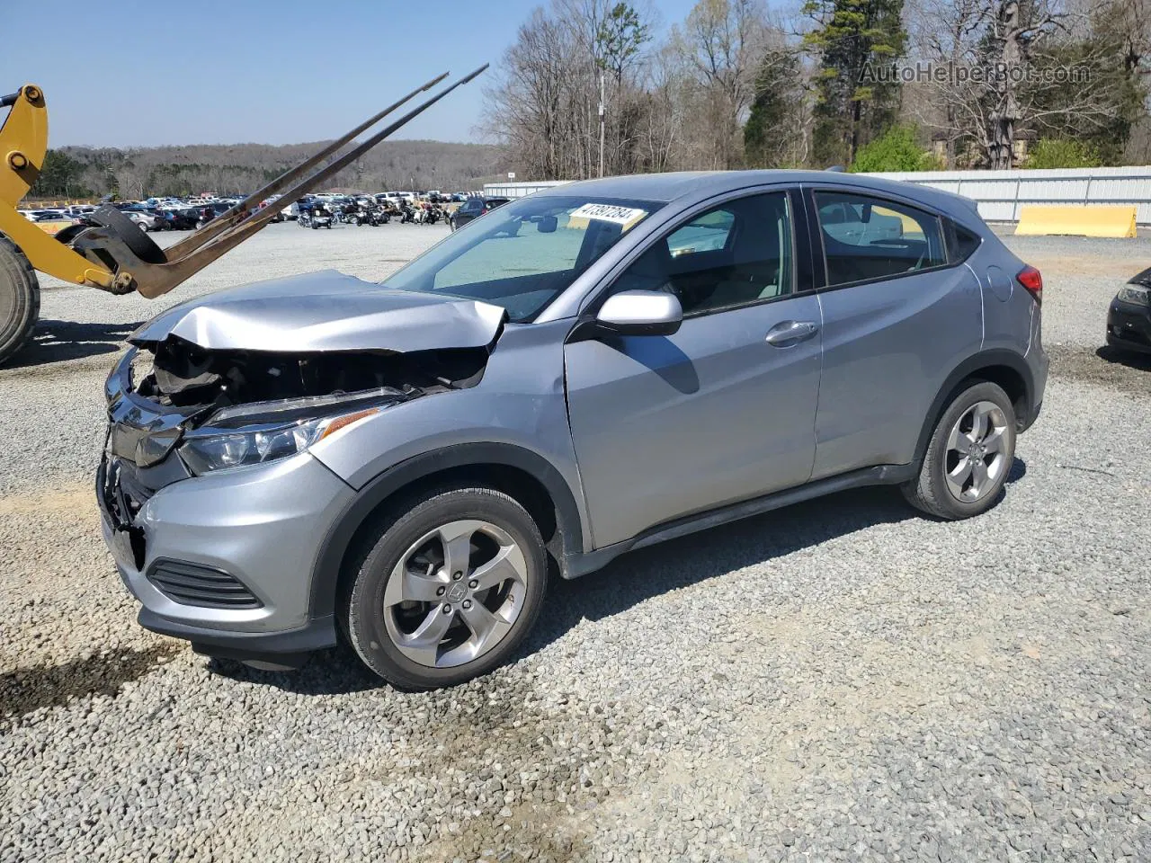 2019 Honda Hr-v Lx Silver vin: 3CZRU6H34KG713635