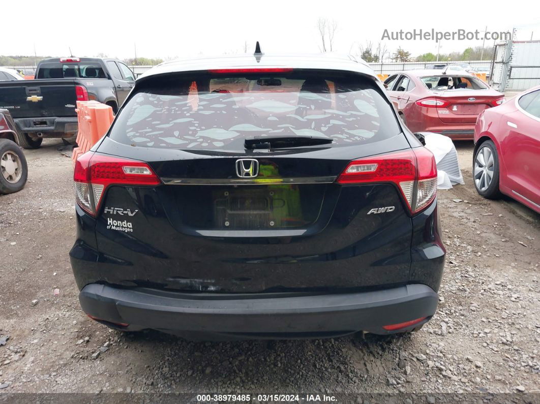 2019 Honda Hr-v Lx Black vin: 3CZRU6H34KG721444