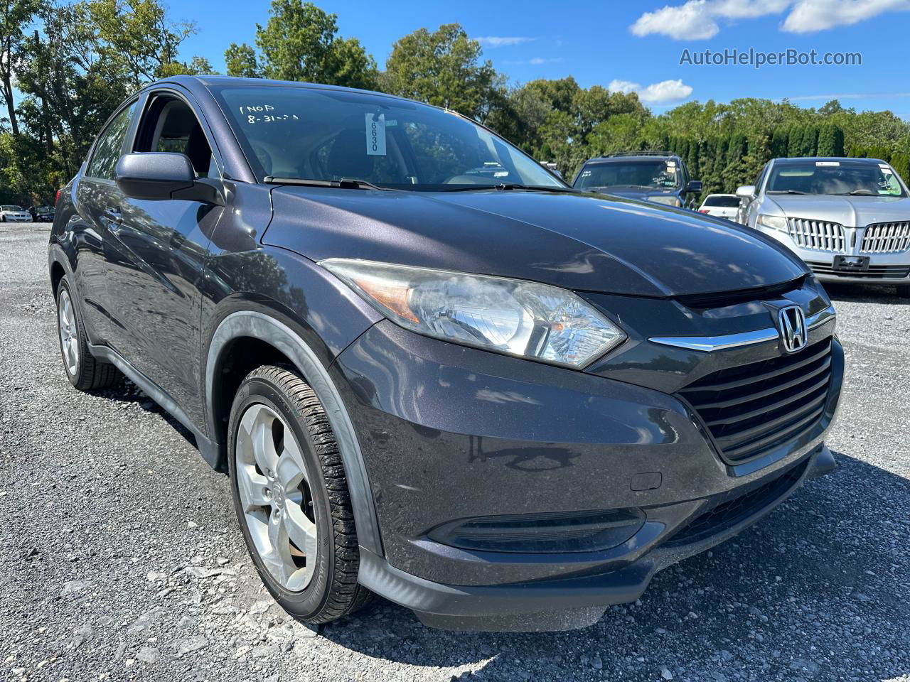 2016 Honda Hr-v Lx Purple vin: 3CZRU6H35GM714995