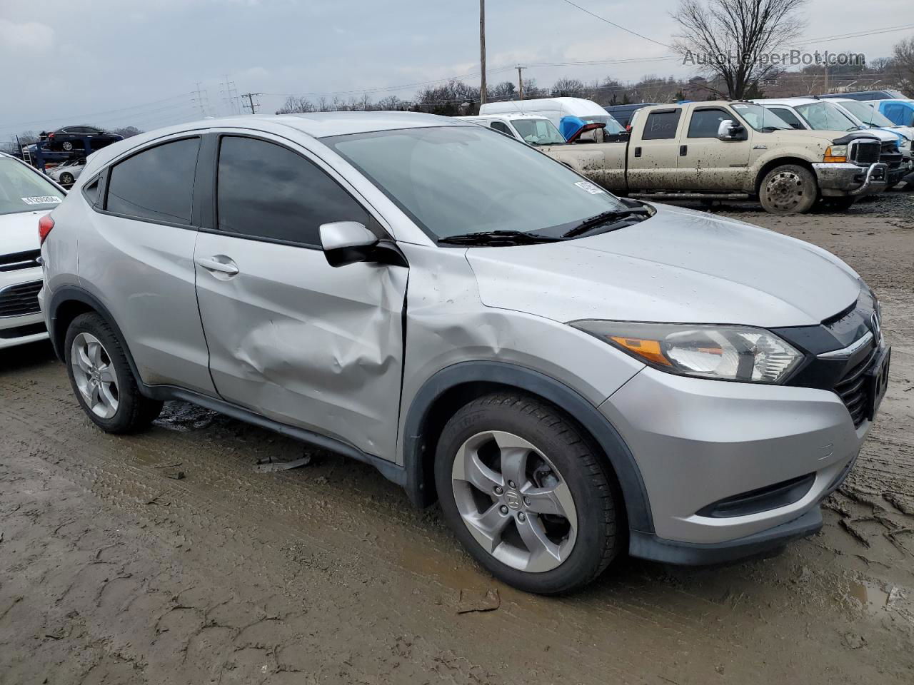 2016 Honda Hr-v Lx Silver vin: 3CZRU6H35GM729402