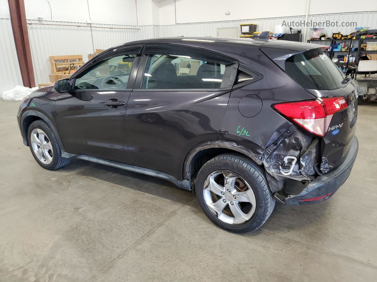 2016 Honda Hr-v Lx Charcoal vin: 3CZRU6H35GM742845