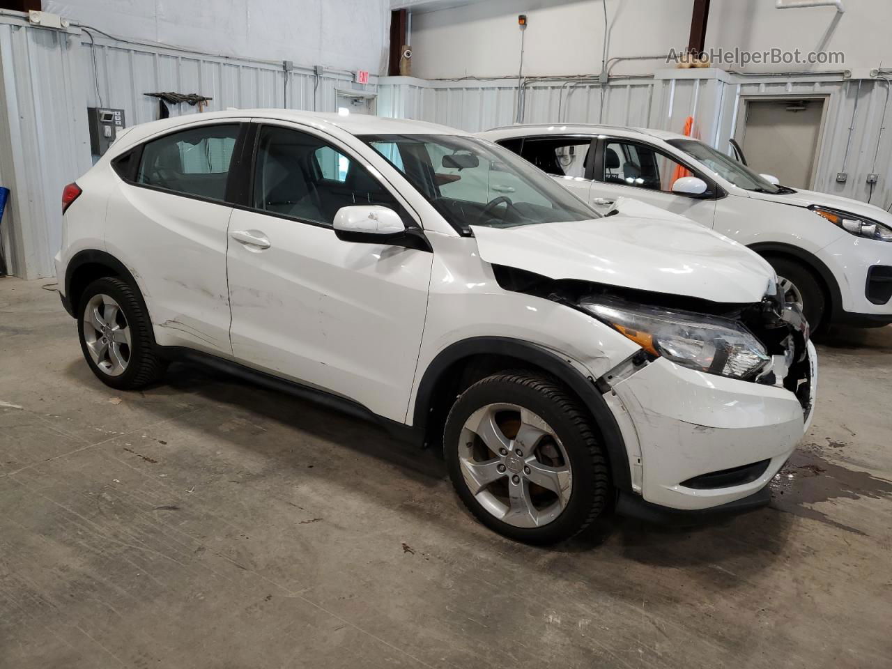 2016 Honda Hr-v Lx White vin: 3CZRU6H35GM752646