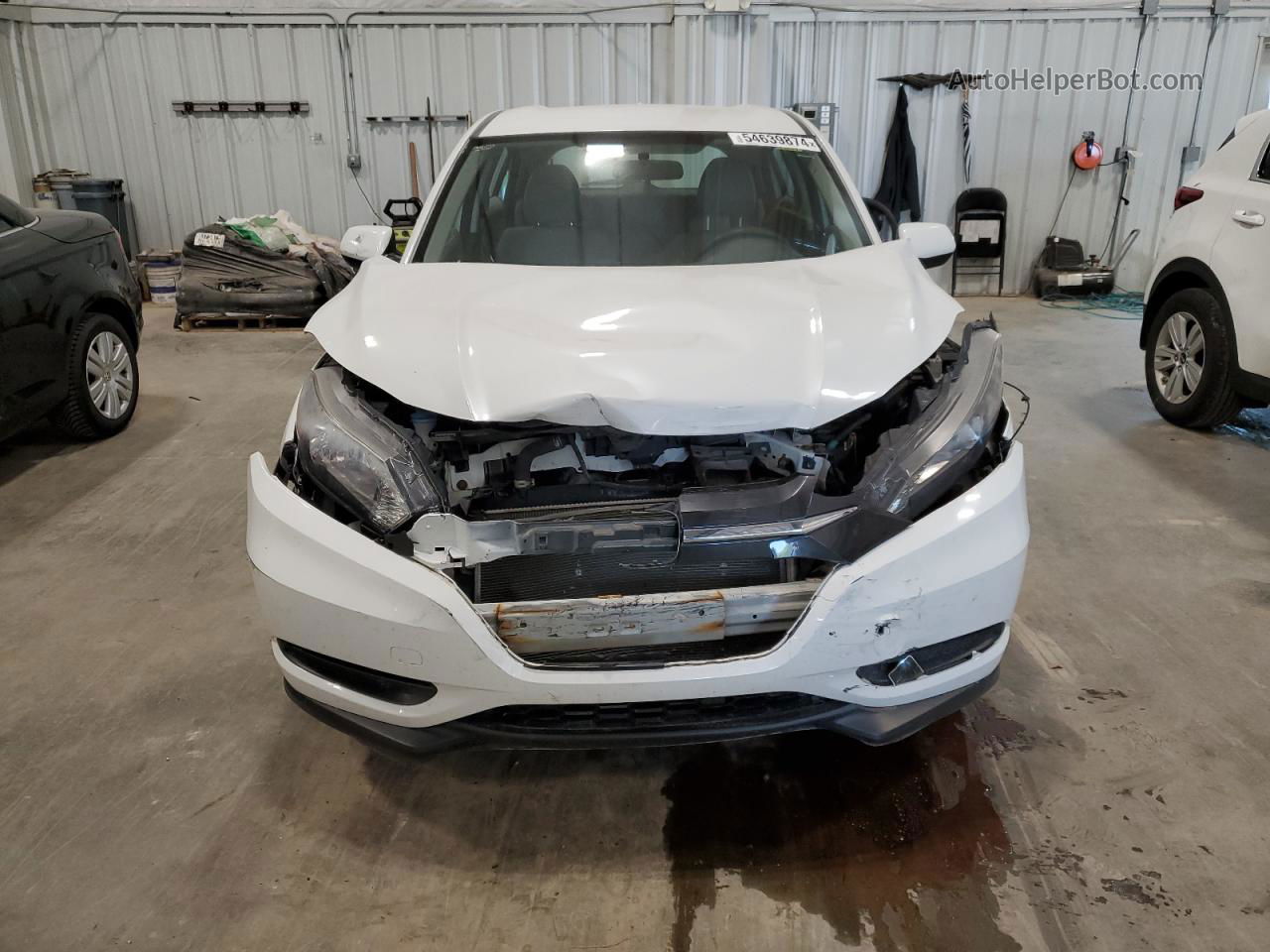 2016 Honda Hr-v Lx White vin: 3CZRU6H35GM752646