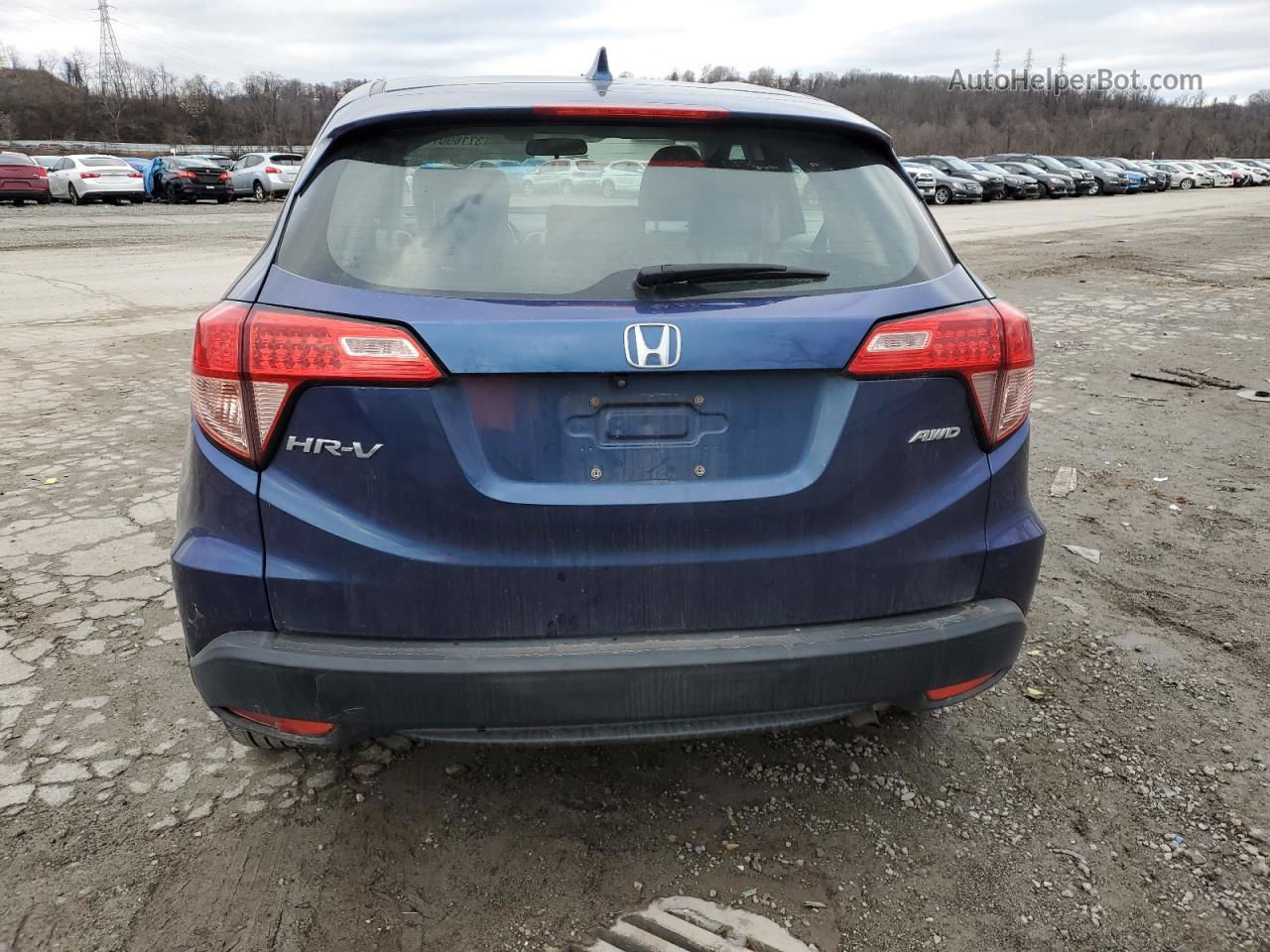 2016 Honda Hr-v Lx Blue vin: 3CZRU6H35GM770774