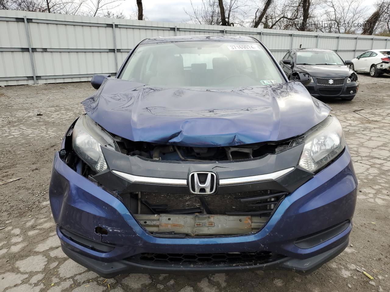 2016 Honda Hr-v Lx Blue vin: 3CZRU6H35GM770774