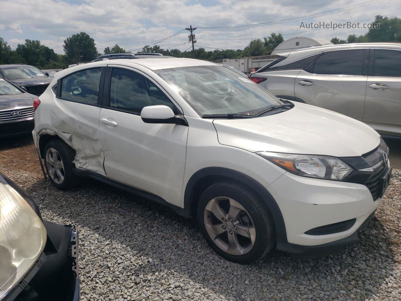 2017 Honda Hr-v Lx White vin: 3CZRU6H35HM726744