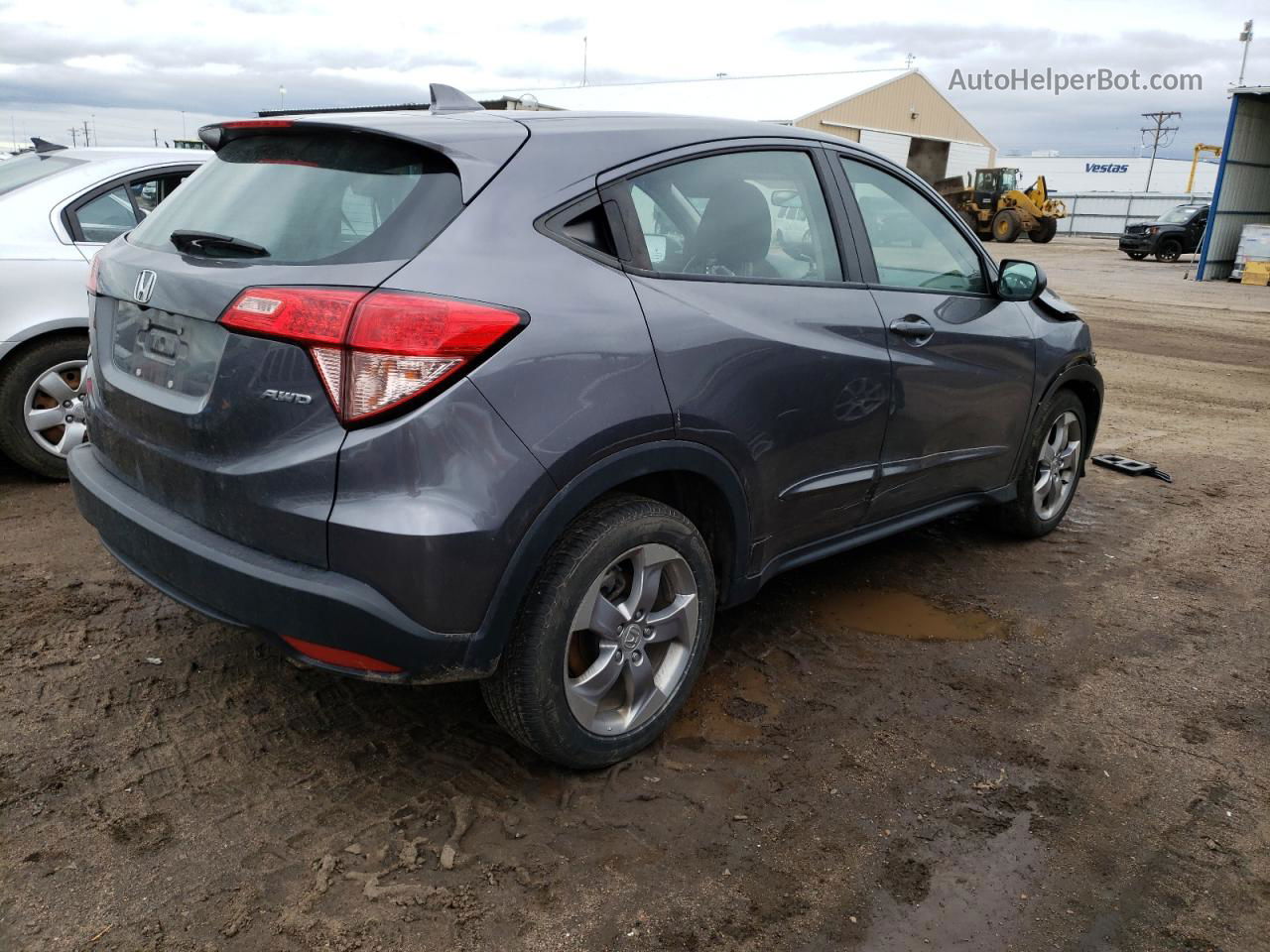 2018 Honda Hr-v Lx Gray vin: 3CZRU6H35JG706353