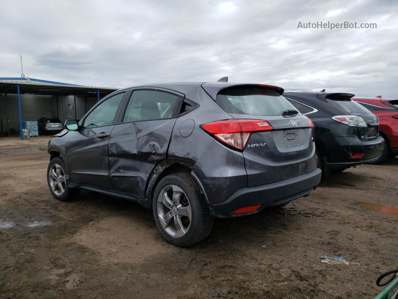 2018 Honda Hr-v Lx Серый vin: 3CZRU6H35JG706353