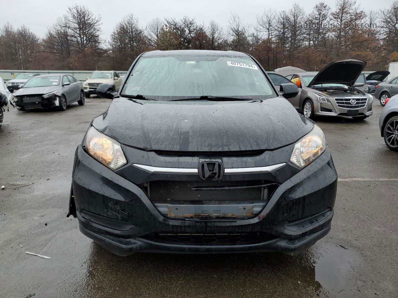 2018 Honda Hr-v Lx Black vin: 3CZRU6H35JG707891