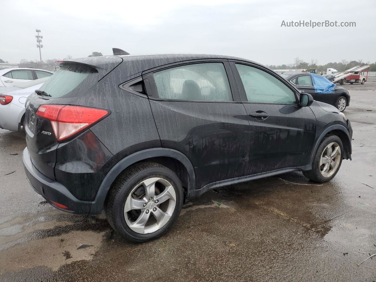 2018 Honda Hr-v Lx Black vin: 3CZRU6H35JG707891