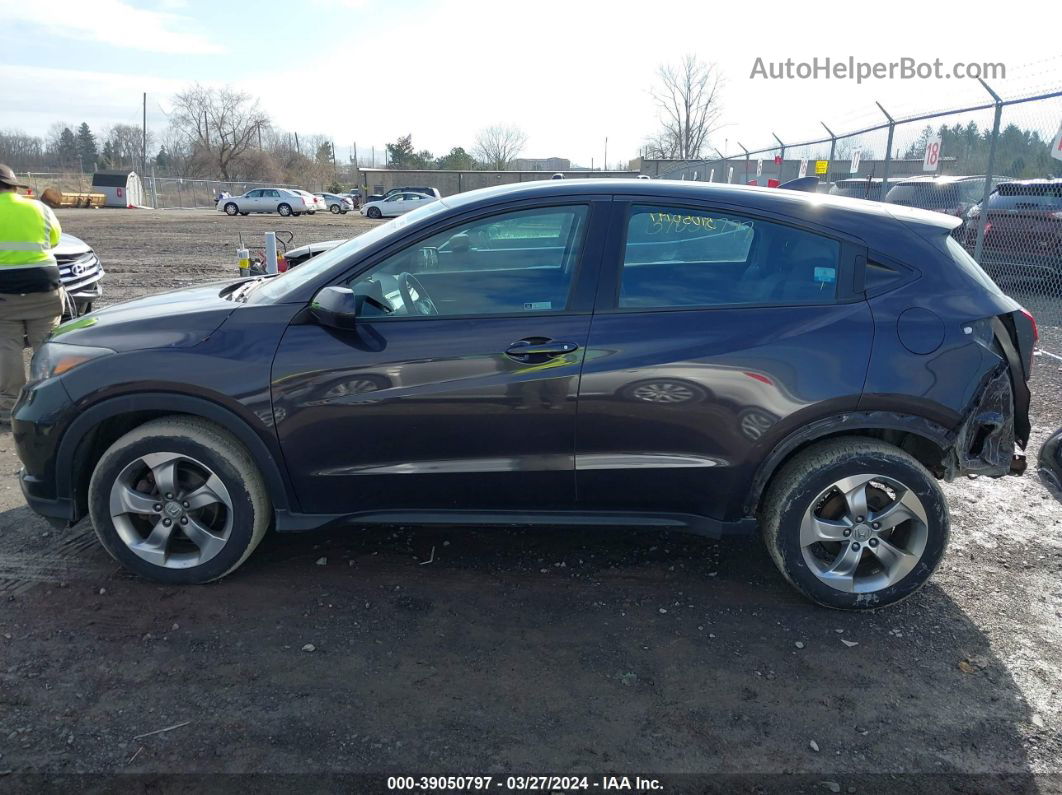 2018 Honda Hr-v Lx Black vin: 3CZRU6H35JM712459