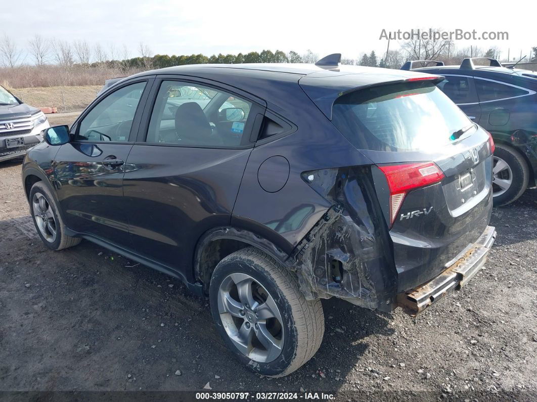 2018 Honda Hr-v Lx Black vin: 3CZRU6H35JM712459