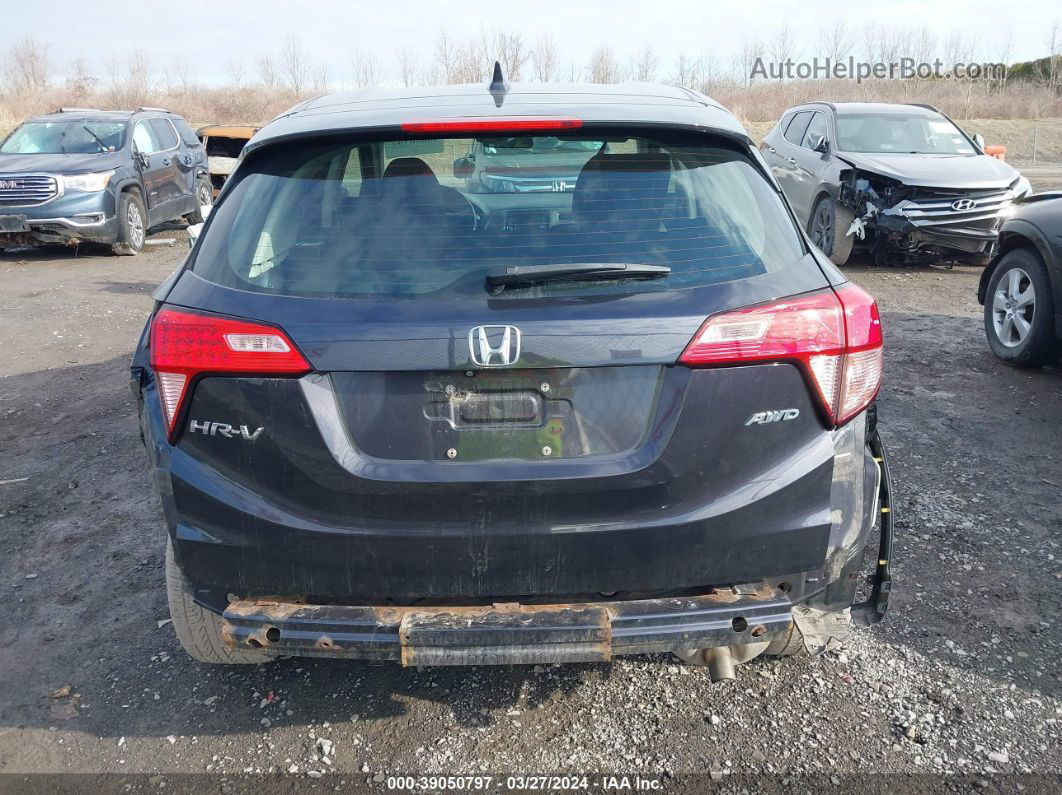 2018 Honda Hr-v Lx Black vin: 3CZRU6H35JM712459