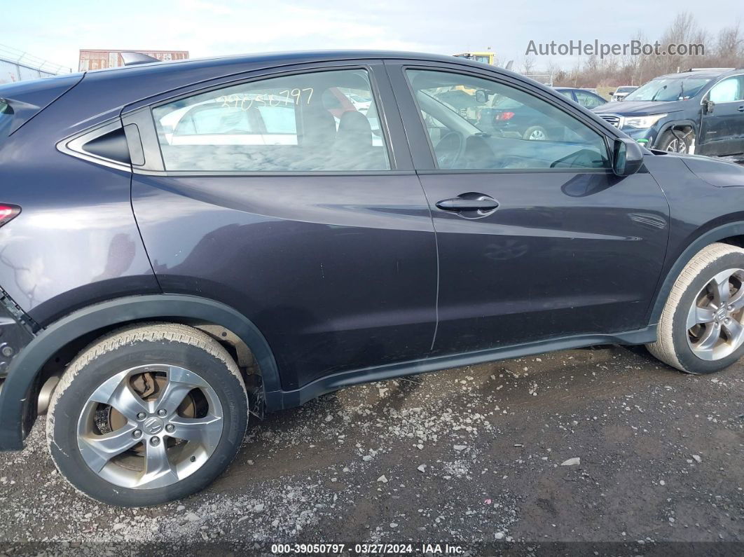 2018 Honda Hr-v Lx Black vin: 3CZRU6H35JM712459