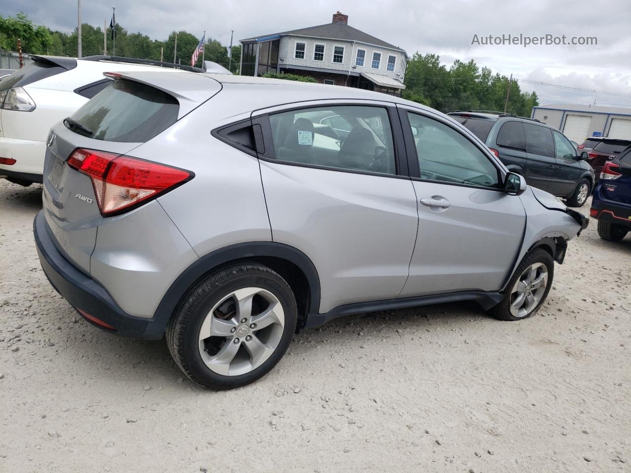 2018 Honda Hr-v Lx Silver vin: 3CZRU6H35JM714311