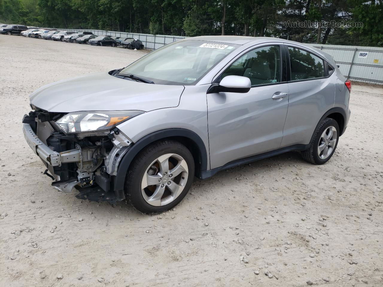 2018 Honda Hr-v Lx Silver vin: 3CZRU6H35JM714311