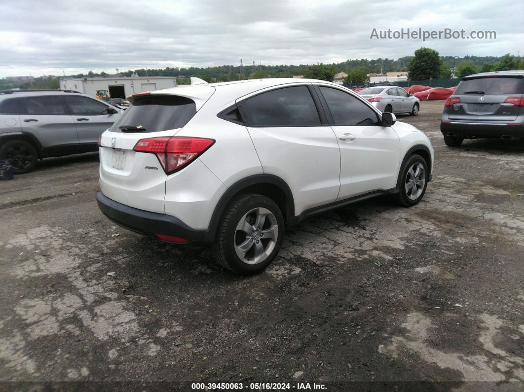 2018 Honda Hr-v Lx White vin: 3CZRU6H35JM717290