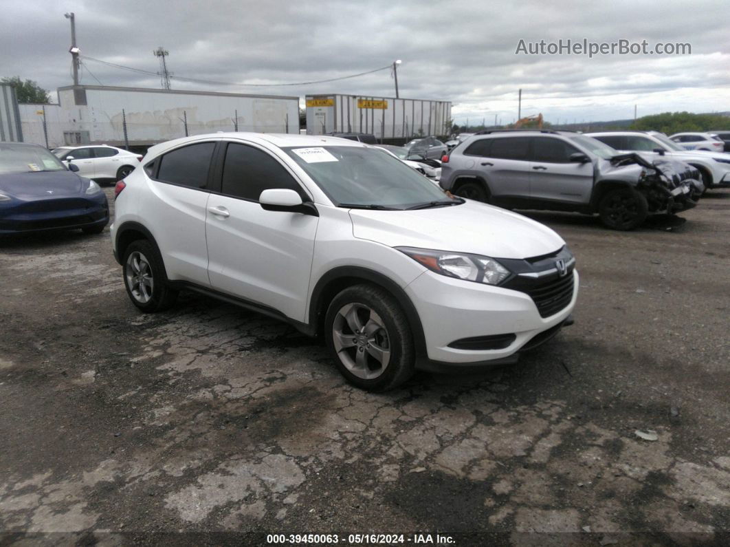 2018 Honda Hr-v Lx White vin: 3CZRU6H35JM717290