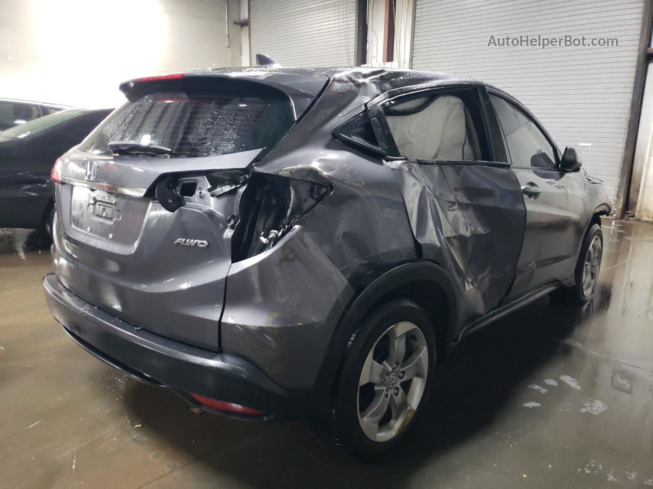 2019 Honda Hr-v Lx Gray vin: 3CZRU6H35KG712302