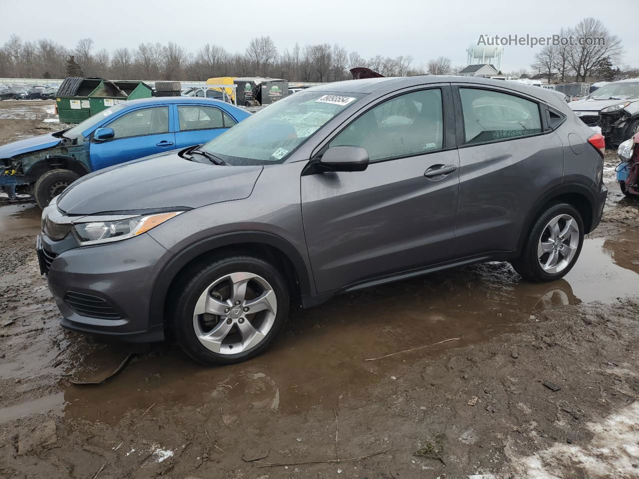 2019 Honda Hr-v Lx Серый vin: 3CZRU6H35KG722859