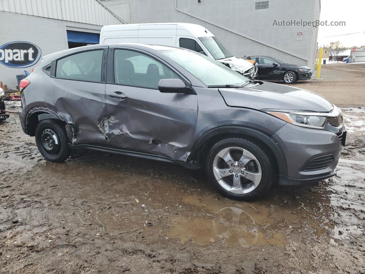 2019 Honda Hr-v Lx Серый vin: 3CZRU6H35KG722859