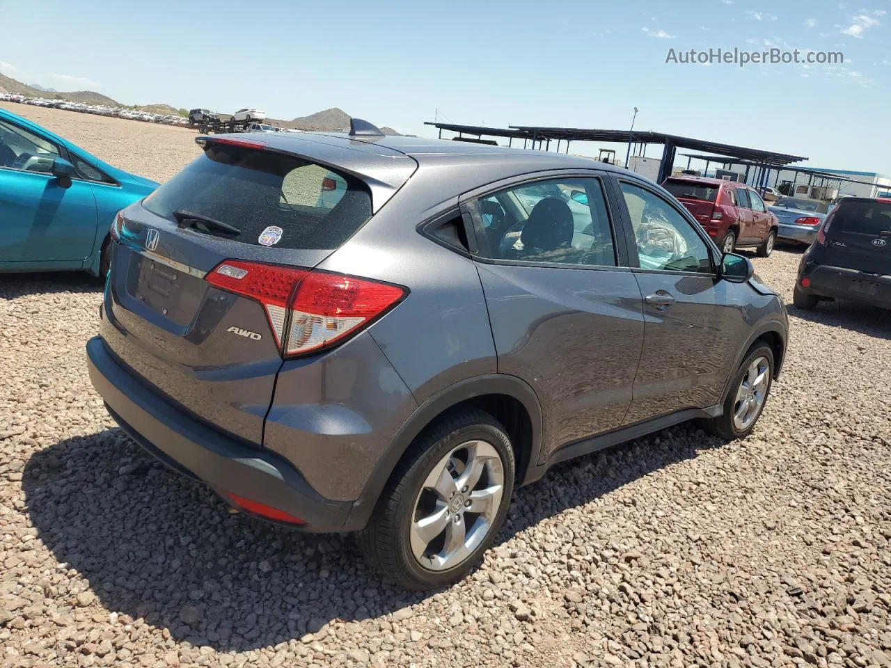 2019 Honda Hr-v Lx Угольный vin: 3CZRU6H35KM718229