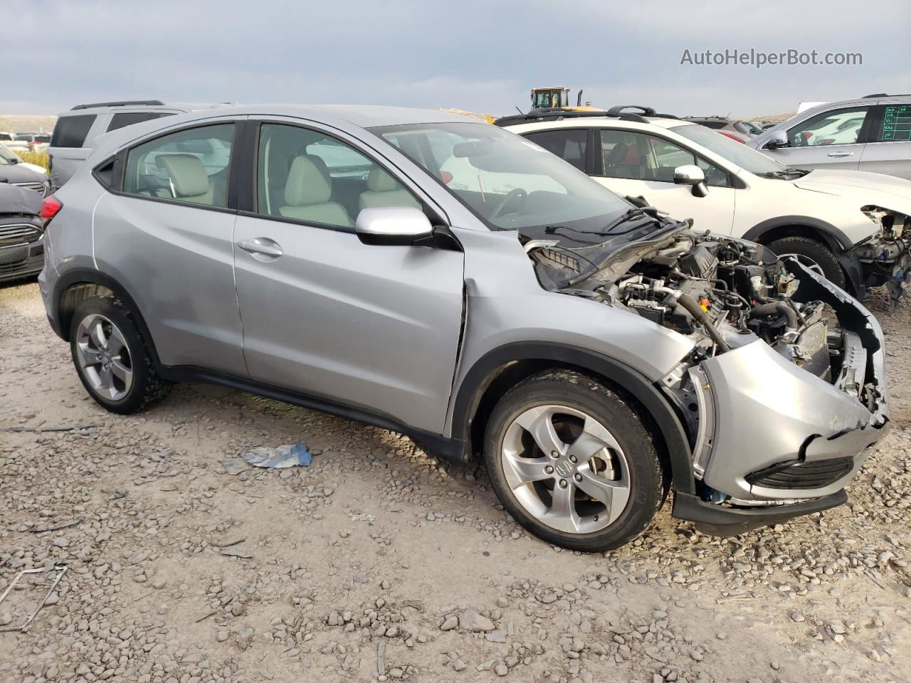 2019 Honda Hr-v Lx Silver vin: 3CZRU6H35KM728856