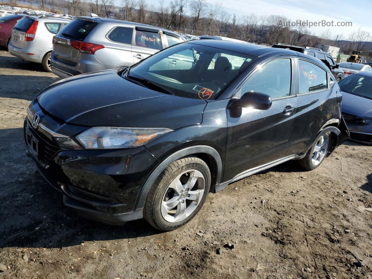 2016 Honda Hr-v Lx Black vin: 3CZRU6H36GM720840