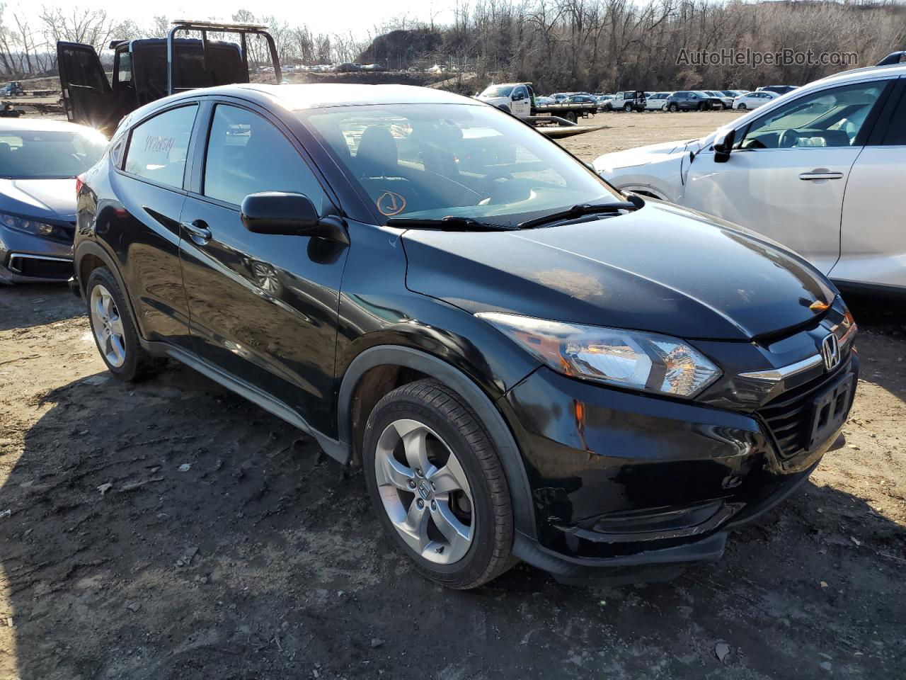 2016 Honda Hr-v Lx Black vin: 3CZRU6H36GM720840