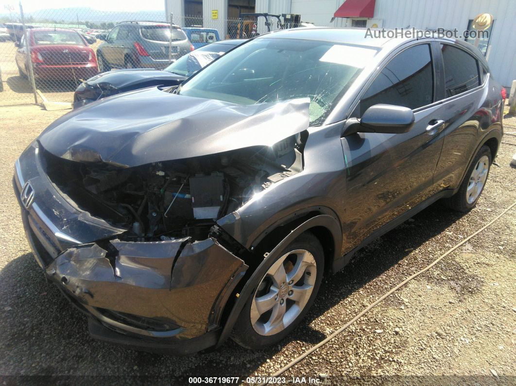 2016 Honda Hr-v Lx Gray vin: 3CZRU6H36GM752557