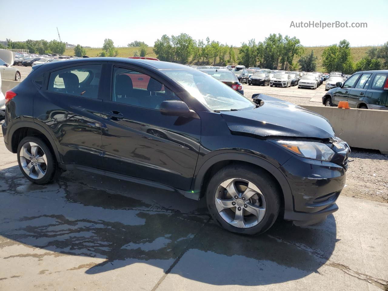 2016 Honda Hr-v Lx Black vin: 3CZRU6H36GM765602